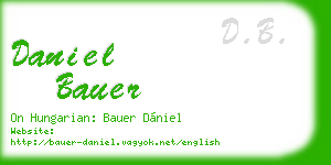 daniel bauer business card